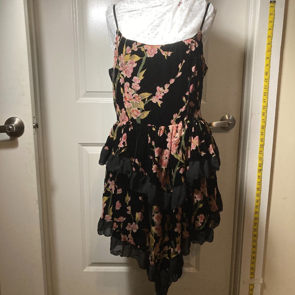 Dolls Kill Widow Magical Hearts Velvet Mini Dress